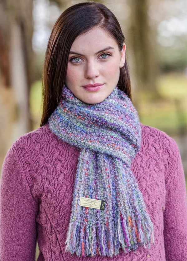 Mucros Mohair Viscose Scarf - Multi Color