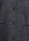 Women's Aran Pure New Wool Jacket | Gray - Clearance
