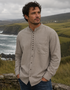 Civilian Men's Grandfather Shirt | Cement