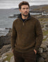 Men's Lambswool Quarter-Zip Sweater | Tapanaede | Irelands Eye