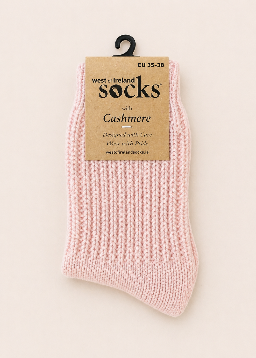 West of Ireland Cashmere Socks | Pink