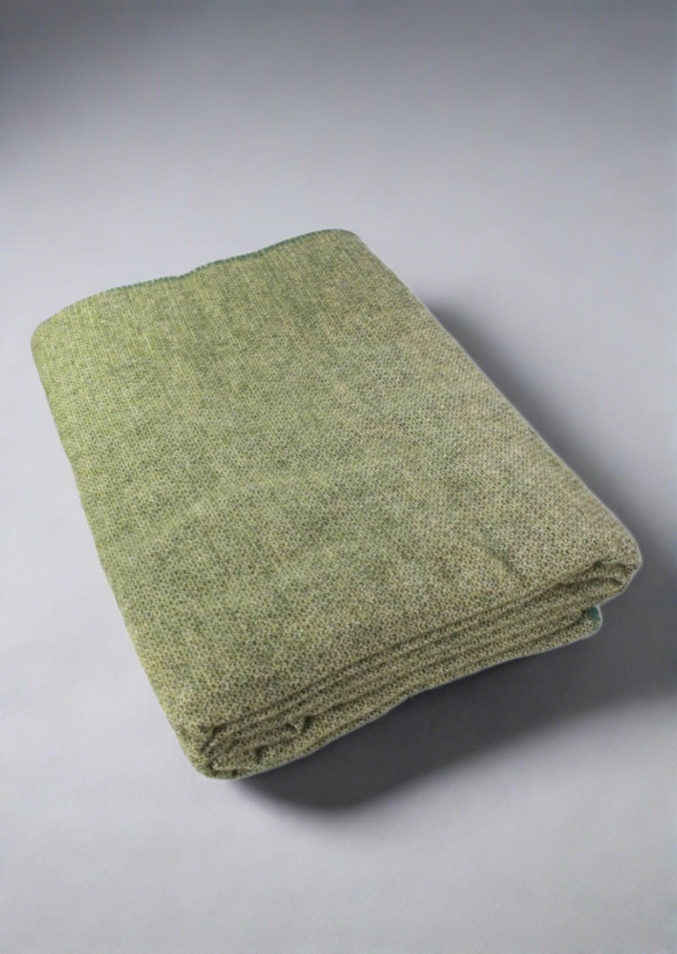 Kerry Wool Kerry Woollen Mills Blankets Super-King Size | Lichen Green