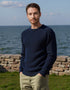 Fisherman Rib Merino Sweater | Navy