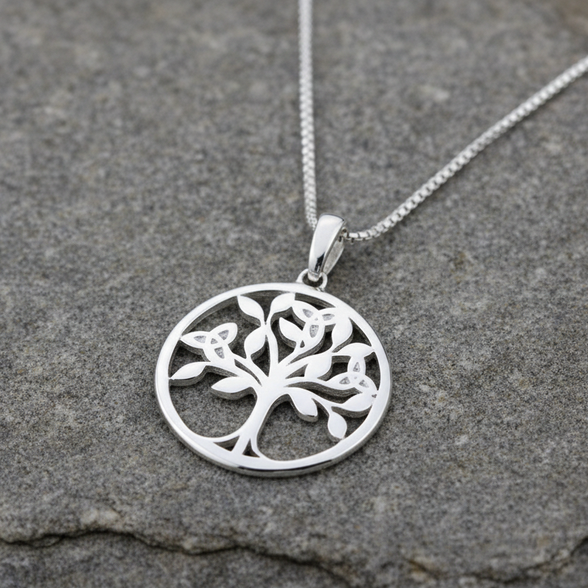 Sterling Silver Tree Of Life Necklace