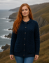 Ocean Aran Lumber Cardigan | 100% Merino Wool