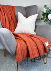 McNutt Tangerine Tweed Throw