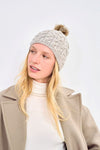 Aran Merino Wool Bobble Hat