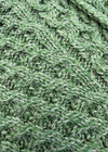 Aran Merinowoll-Poncho mit Rundhalsausschnitt | Himbeere – Premium-Strickwaren mit Tradition