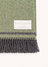 Foxford Lambswool Throw | Eoghan - Leaf Charcoal