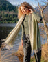 Oversized Merino Scarf | Green Oyster