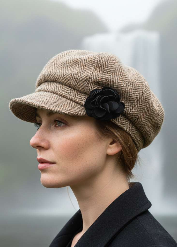 Mucros Brown Newsboy Hat