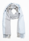 Oversized Merino Scarf | Baby Blue Glencheck