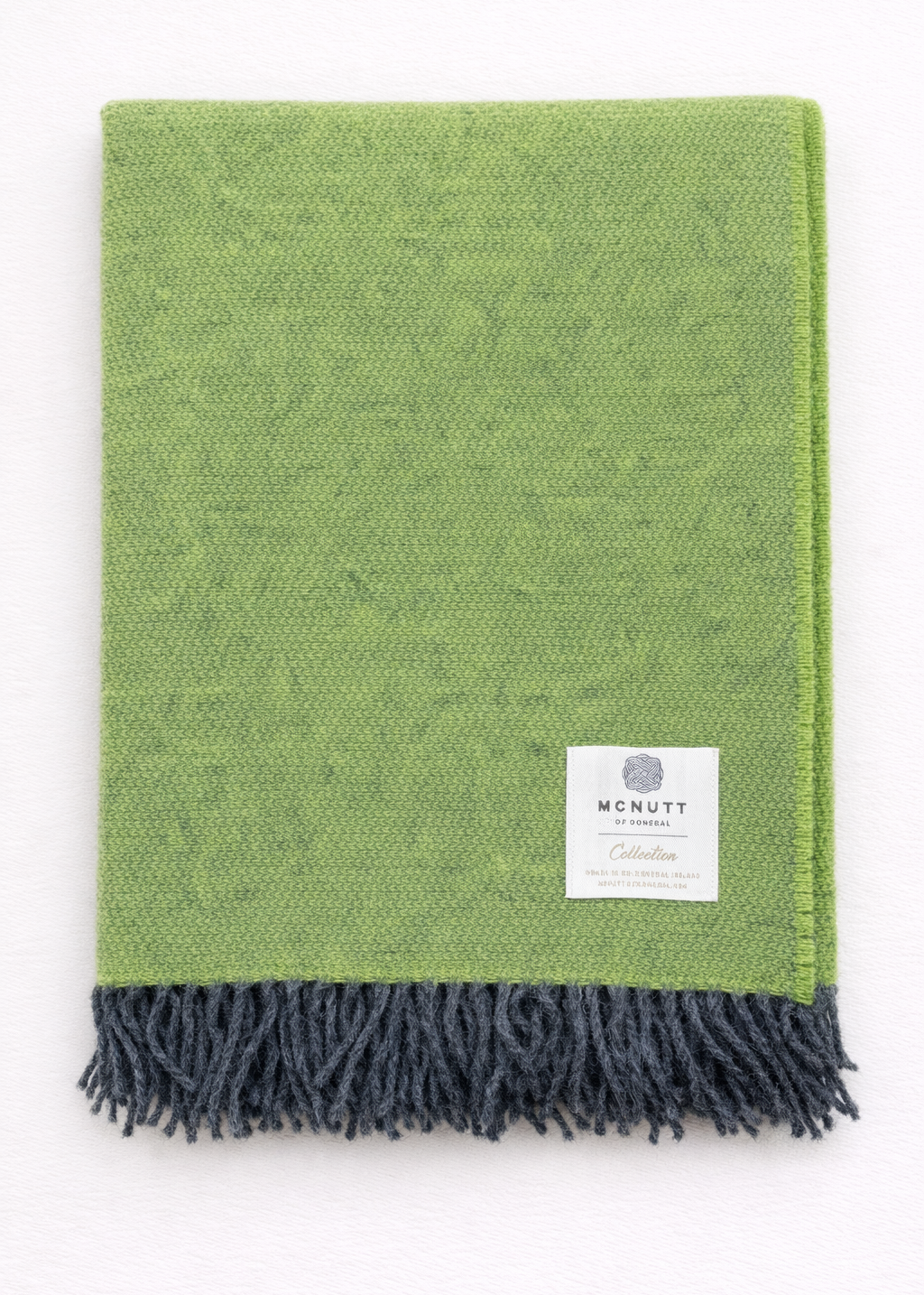 McNutt Reversible Pure Wool Blanket | Meadow Green