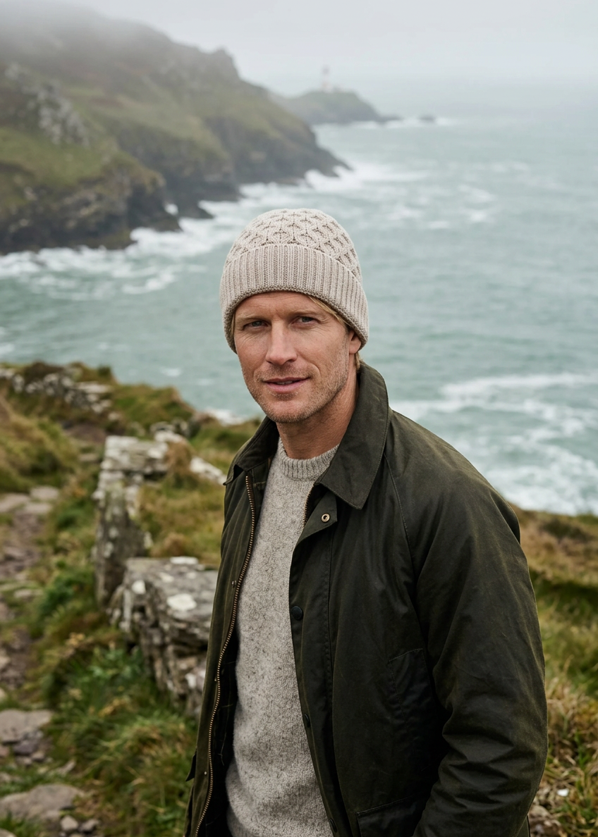 Aran Merino Wool Hat - Oatmeal