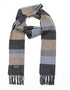 Irish Cashmere Wool Scarf | Denim Taupe