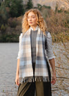 John Hanly Merino Scarf | Blue Grey Stone