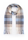 John Hanly Merino Scarf | Blue Grey Stone