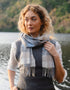 John Hanly Merino Scarf | Blue Grey Stone