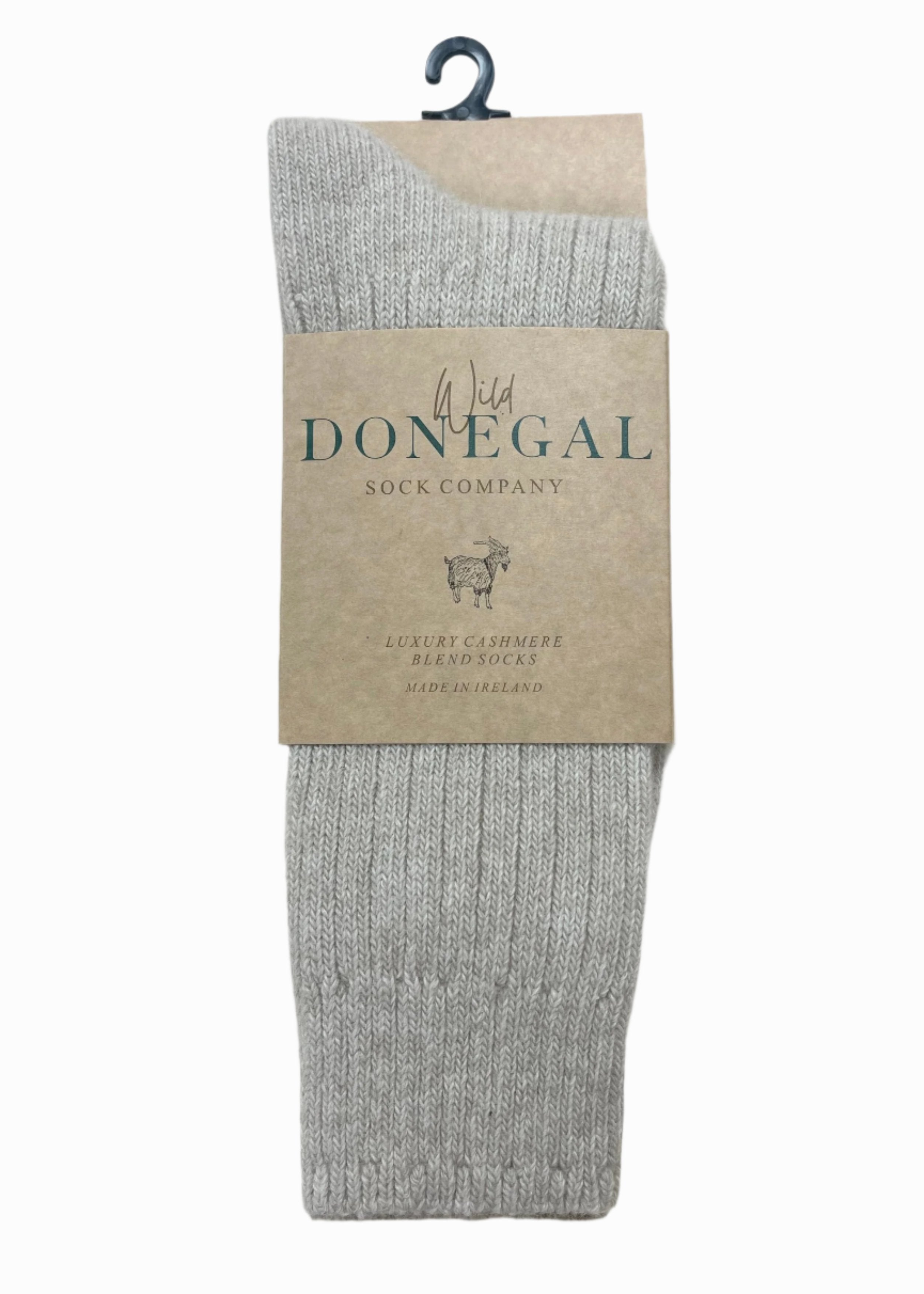 Wild Donegal Cashmere Blend Socks | Beige