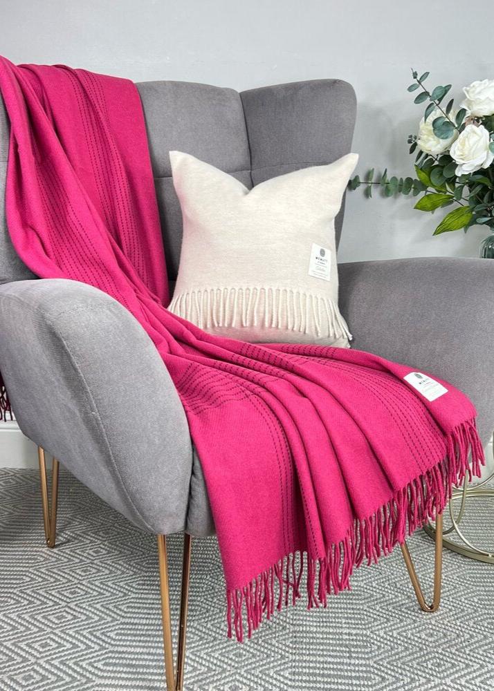 Mcnutt Cashmere Merino Throw | Aspen Wild Orchid