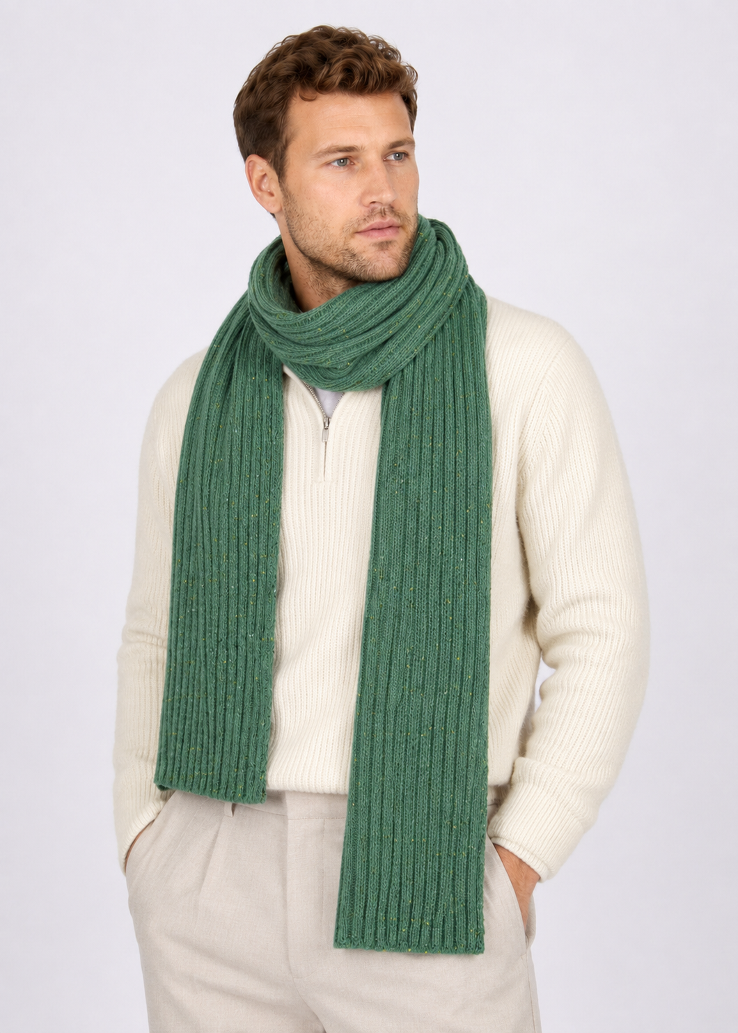 Luxe Ribbed Scarf | Wave