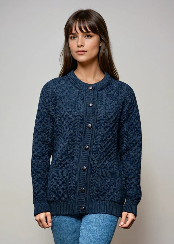 Aran Lumber Cardigan | Ocean