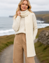 IrelandsEye Luxe Écharpe côtelée | Loden