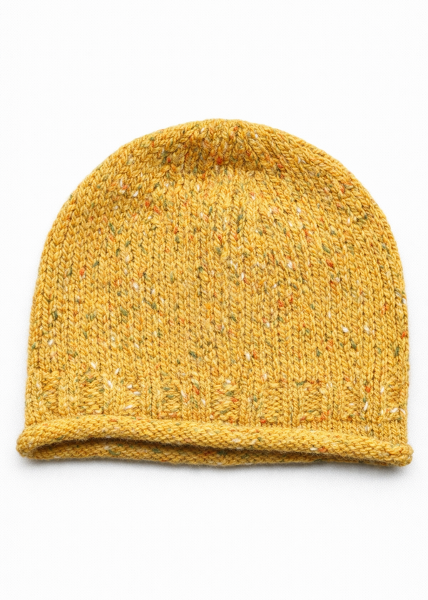 Donegal Fleck Wool Hat - Yellow