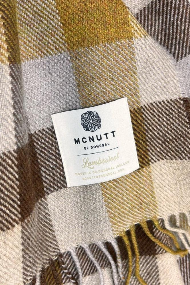 McNutt Lambswool Throw | Caramello