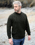 Aran Wool Sweater | Green