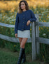 Ladies Aran Cardigan | Black Watch
