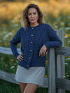 Ladies Aran Cardigan | Black Watch