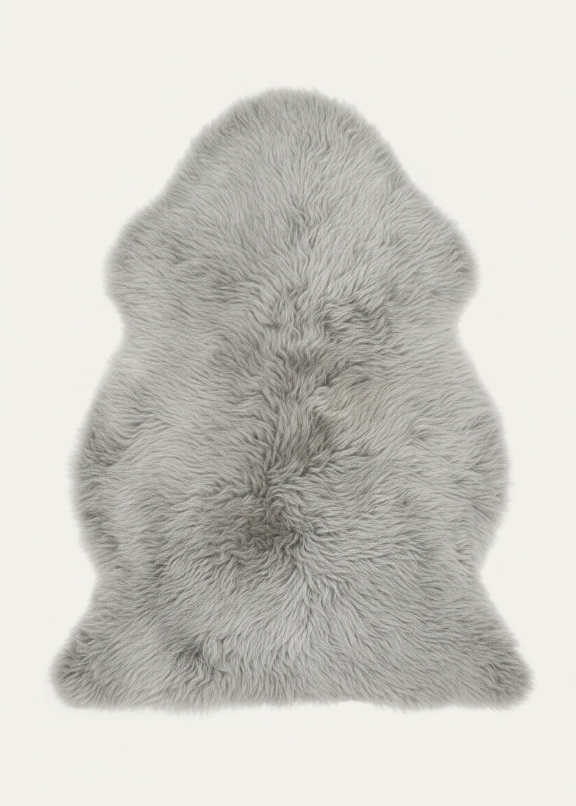 Light Grey Sheepskin Rug