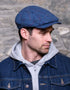 Mucros Kerry Cap | Premium Wool Flat Cap | Blue