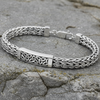 Men's Sterling Silver Heavy Trinity Knot Bracelet