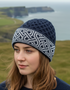 Bonnet en laine mérinos Aran - Gris chiné