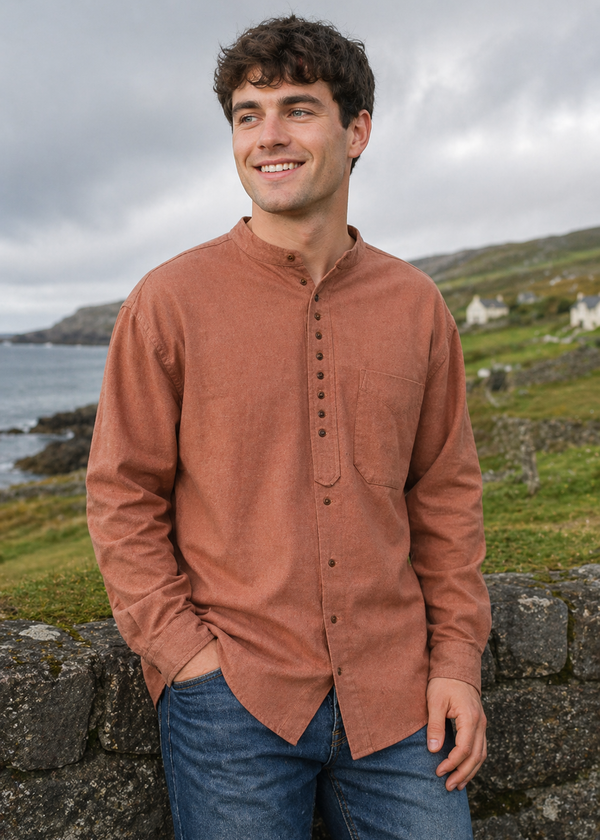 Civilian Men's Grandfather Shirt | Autumn Leaves