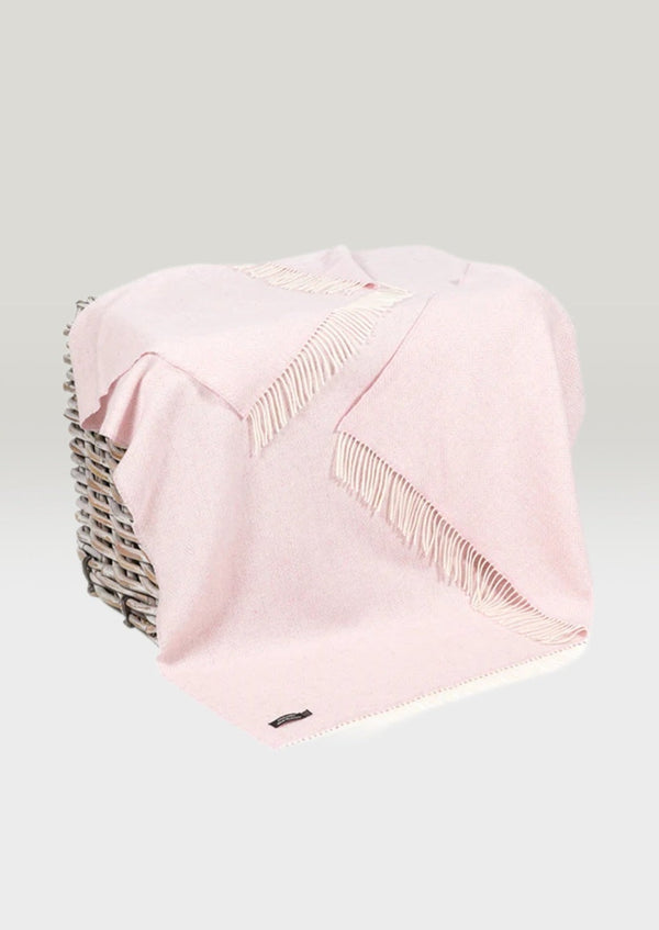 John Hanly Oversized Cashmere Throw - Baby Pink