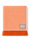 Foxford Merino Wool Throw | Flame/White