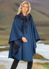 Jimmy Hourihan Classic Teal Wool Walking Cape (No Pockets)