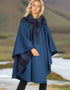 Jimmy Hourihan Classic Teal Wool Walking Cape (No Pockets)