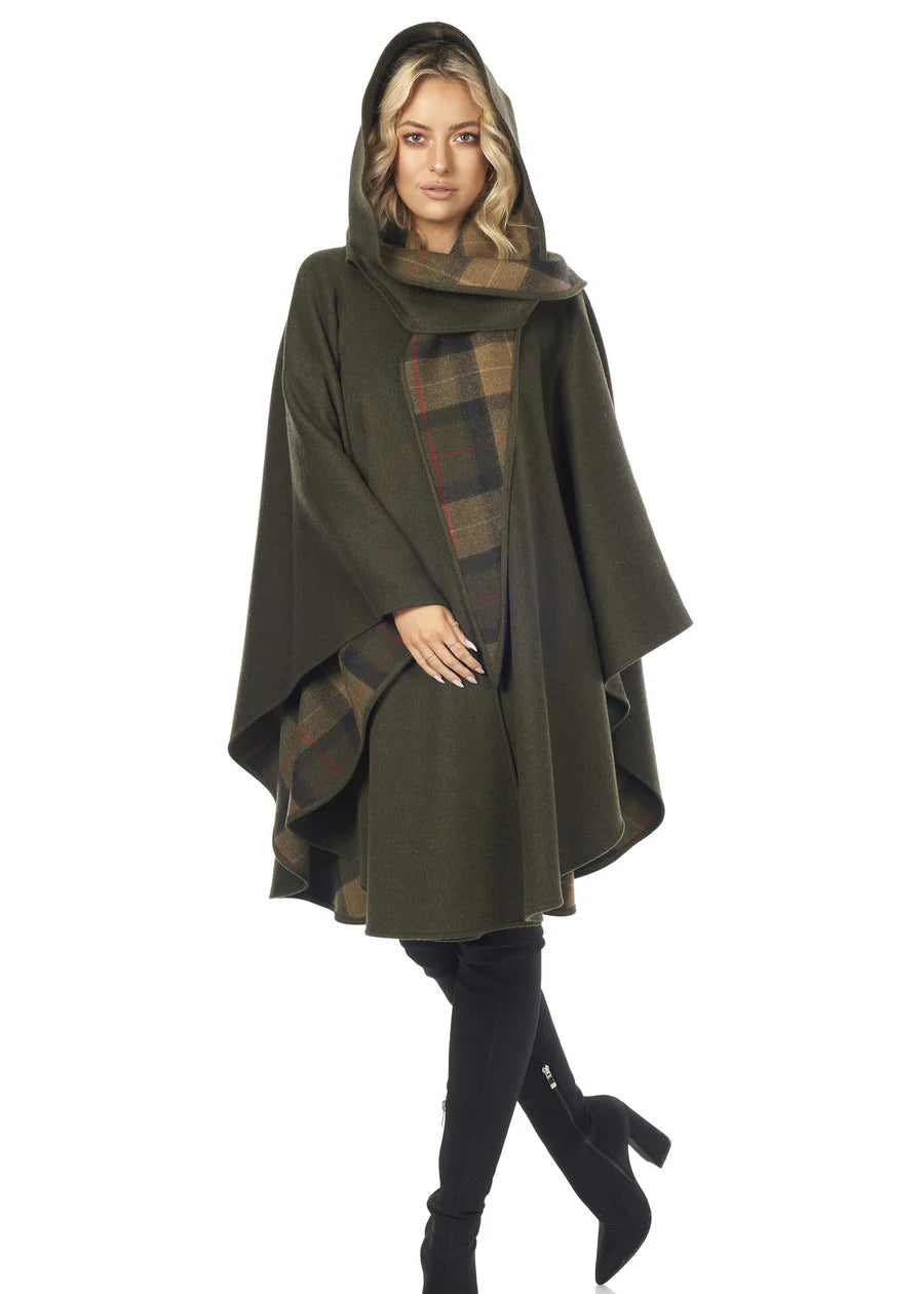 Jimmy Hourihan Green Wool Walking Cape