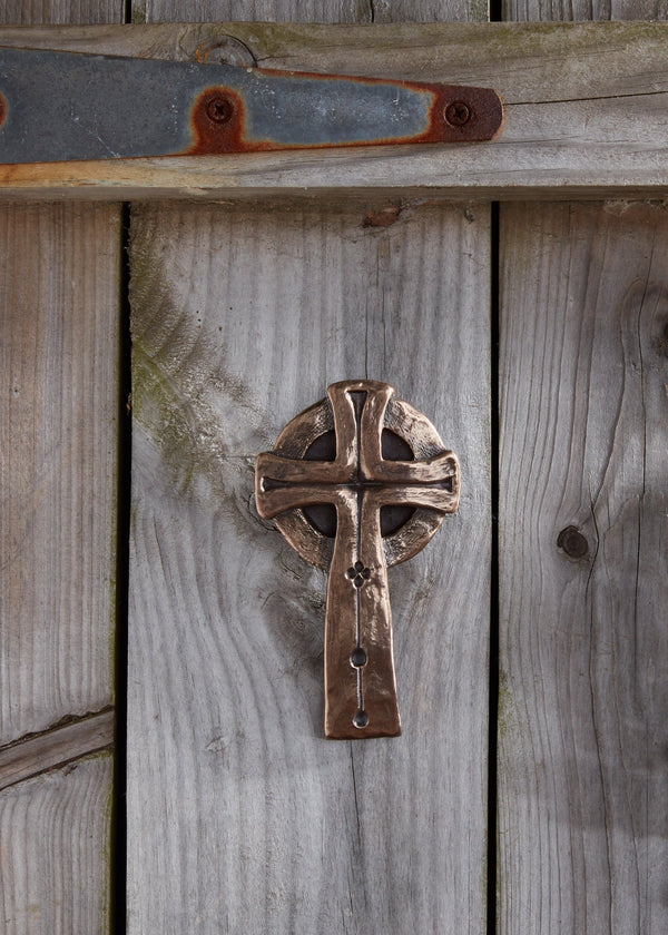 Bronze Glendalough Celtic Cross | Wall Plaque