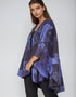 Jimmy Hourihan Shawl With 'Picasso' Inspired Motif Purple