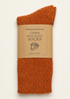Luxury Irish Wool Blend Socks | Orange