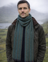 Mucros Donegal Wool Scarf | Green