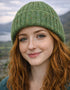 Aran Donegal Fleck Wool Hat - Green