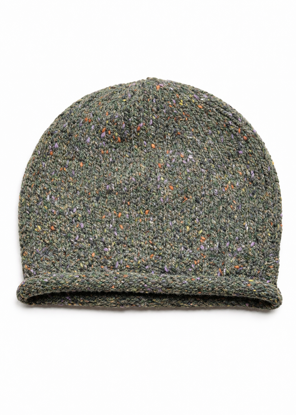 Donegal Fleck Wool Hat - Forest Green