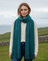 Mucros Islander Scarf | Authentic Irish Aran Knitwear | Green