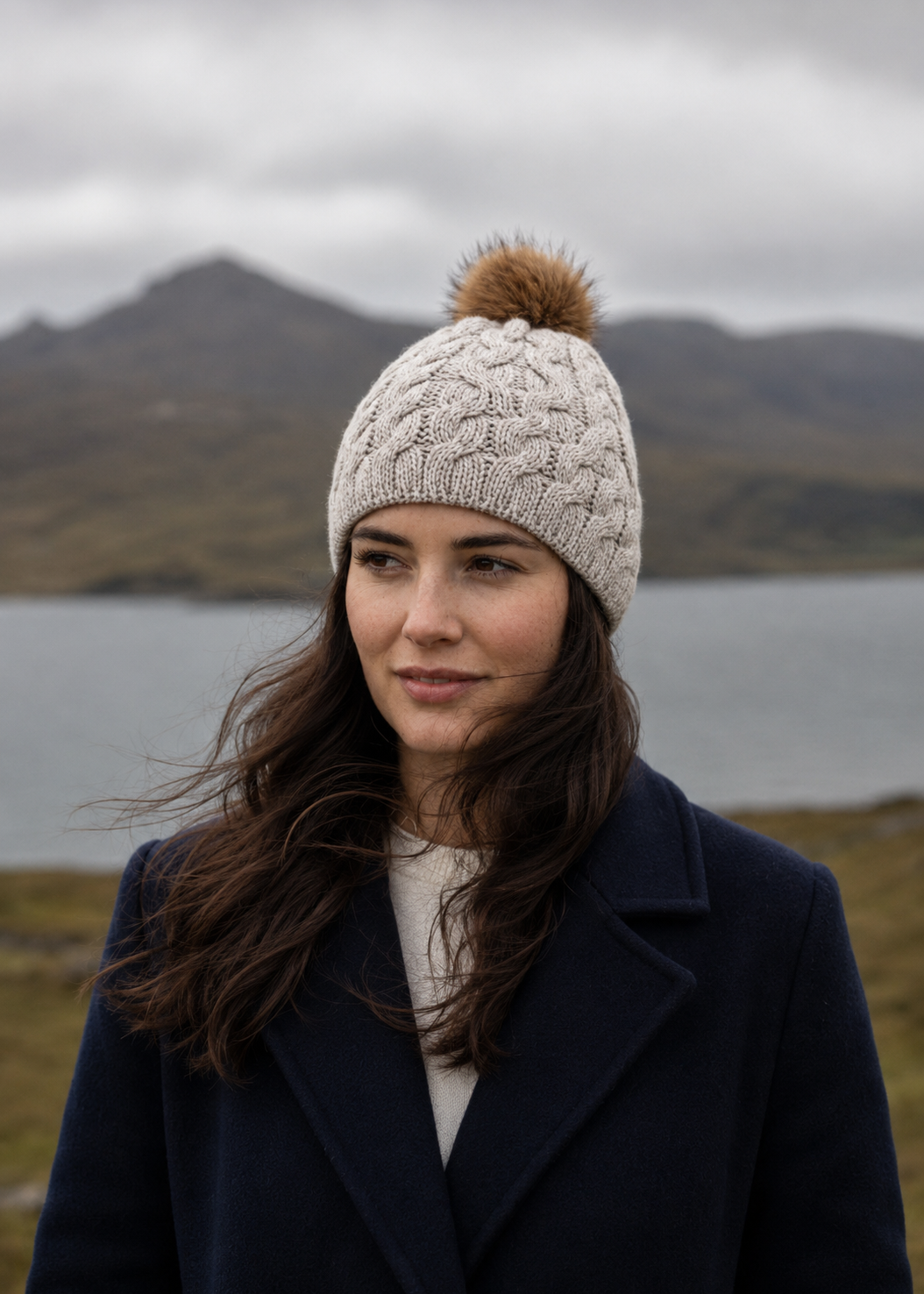 Aran Merino Wool Bobble Hat - Traditional Irish Knitwear